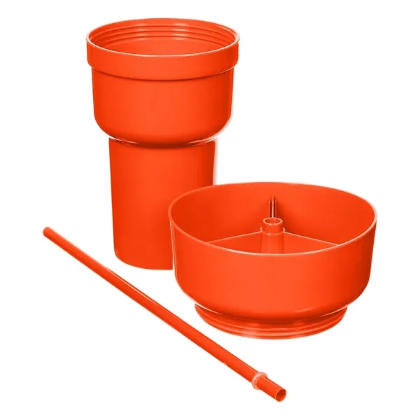 Team 365 1L Recycled PP Stadium Tumbler with Snack Bowl - Team 365 1L Recycled PP Stadium Tumbler with Snack Bowl - Image 48 of 69