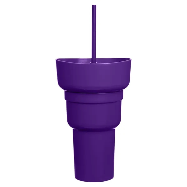 Team 365 1L Recycled PP Stadium Tumbler with Snack Bowl - Team 365 1L Recycled PP Stadium Tumbler with Snack Bowl - Image 53 of 69