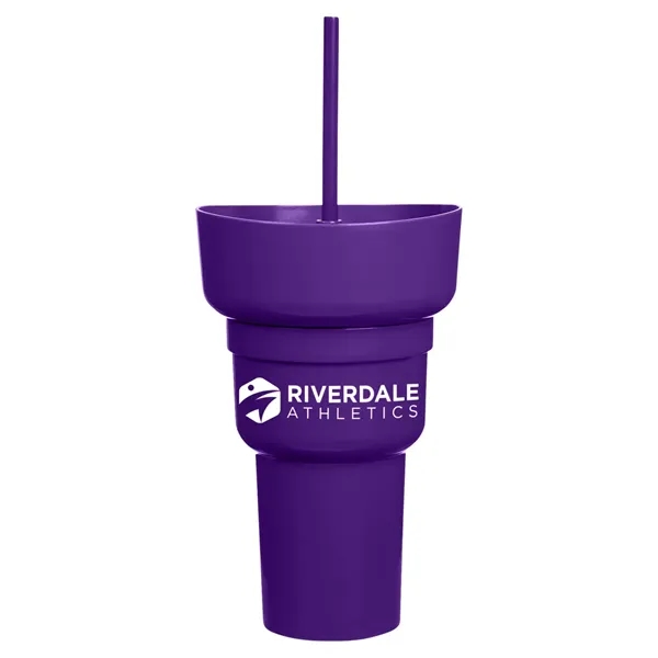 Team 365 1L Recycled PP Stadium Tumbler with Snack Bowl - Team 365 1L Recycled PP Stadium Tumbler with Snack Bowl - Image 54 of 69