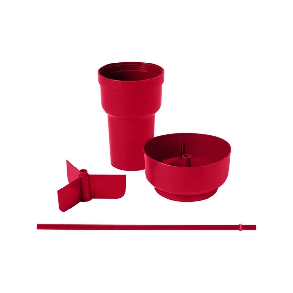 Team 365 1L Recycled PP Stadium Tumbler with Snack Bowl - Team 365 1L Recycled PP Stadium Tumbler with Snack Bowl - Image 55 of 69