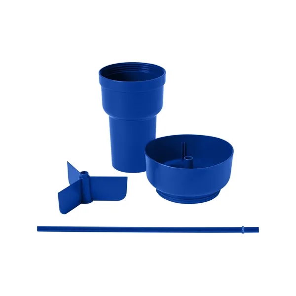 Team 365 1L Recycled PP Stadium Tumbler with Snack Bowl - Team 365 1L Recycled PP Stadium Tumbler with Snack Bowl - Image 60 of 69