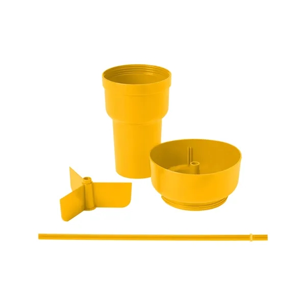 Team 365 1L Recycled PP Stadium Tumbler with Snack Bowl - Team 365 1L Recycled PP Stadium Tumbler with Snack Bowl - Image 63 of 69