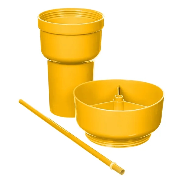 Team 365 1L Recycled PP Stadium Tumbler with Snack Bowl - Team 365 1L Recycled PP Stadium Tumbler with Snack Bowl - Image 64 of 69