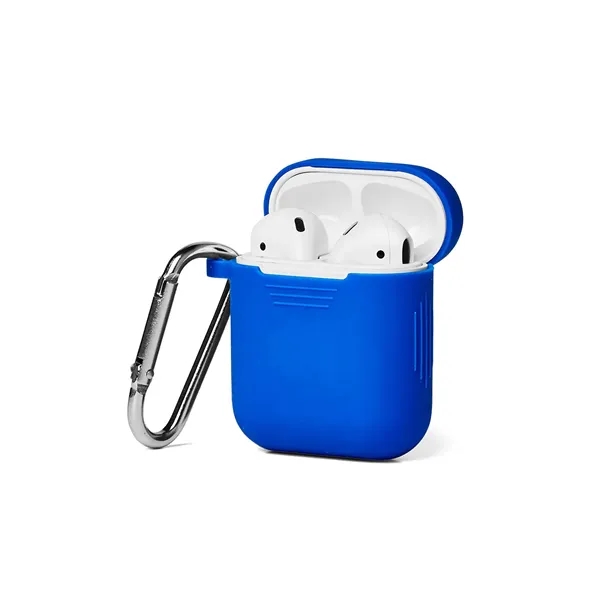 Silicone Earbud Case with Carabiner - Silicone Earbud Case with Carabiner - Image 4 of 15