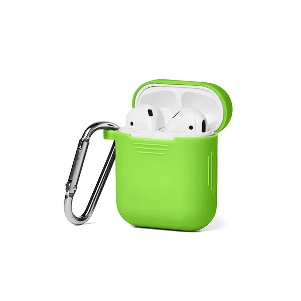 Silicone Earbud Case with Carabiner - Silicone Earbud Case with Carabiner - Image 9 of 15