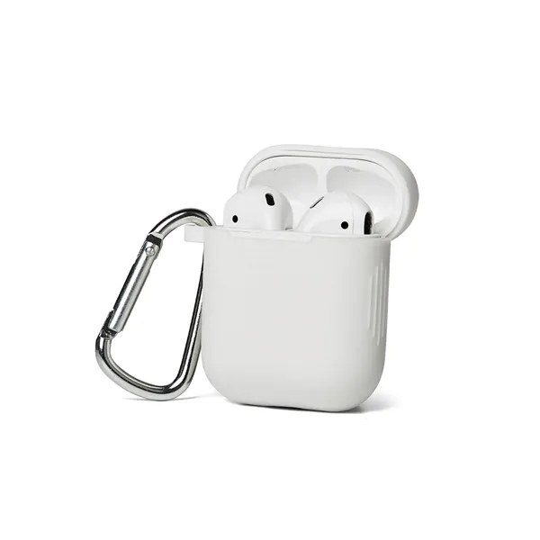Silicone Earbud Case with Carabiner - Silicone Earbud Case with Carabiner - Image 15 of 15