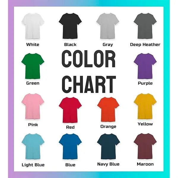 160GSM T Shirts with Photo Logo Text - 160GSM T Shirts with Photo Logo Text - Image 1 of 5