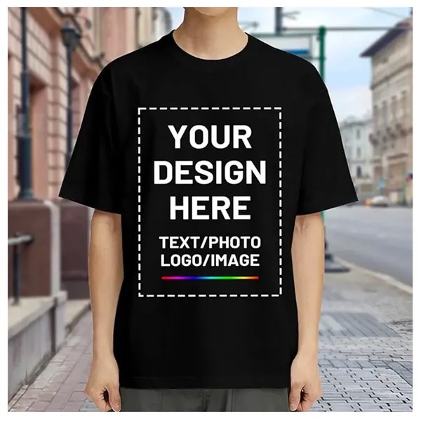 160GSM T Shirts with Photo Logo Text - 160GSM T Shirts with Photo Logo Text - Image 2 of 5