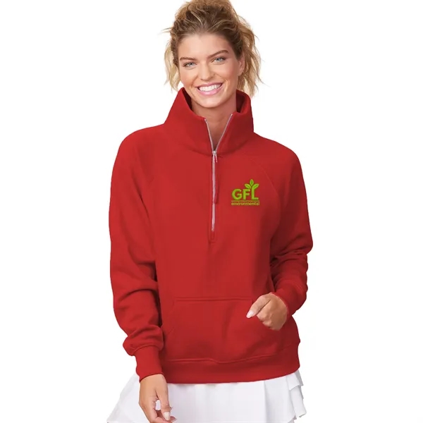 Enza® Ladies Boxy Half Zip Fleece - Enza® Ladies Boxy Half Zip Fleece - Image 1 of 18