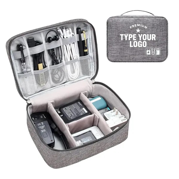 Electronics Organizer Travel Cable Organizer Digital Bag - Electronics Organizer Travel Cable Organizer Digital Bag - Image 0 of 5