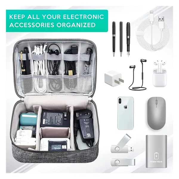Electronics Organizer Travel Cable Organizer Digital Bag - Electronics Organizer Travel Cable Organizer Digital Bag - Image 2 of 5
