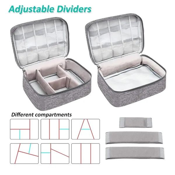 Electronics Organizer Travel Cable Organizer Digital Bag - Electronics Organizer Travel Cable Organizer Digital Bag - Image 3 of 5