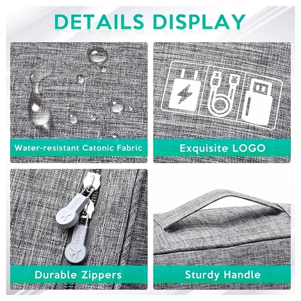 Electronics Organizer Travel Cable Organizer Digital Bag - Electronics Organizer Travel Cable Organizer Digital Bag - Image 4 of 5