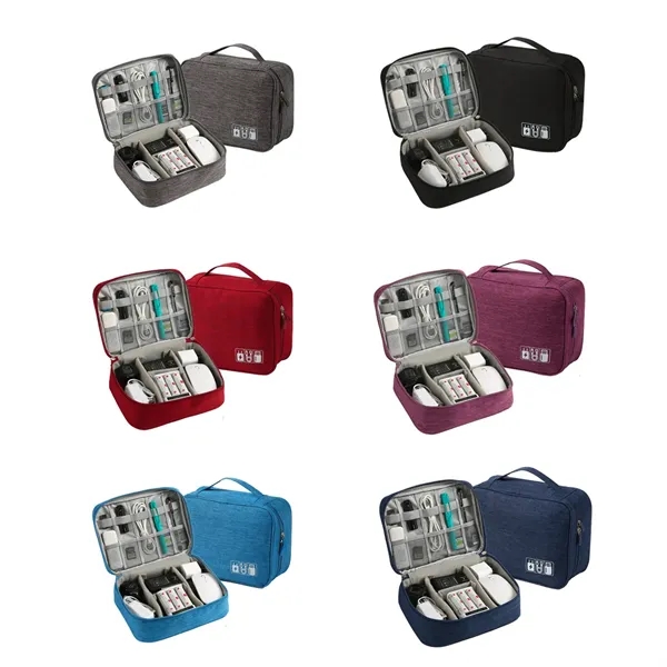 Electronics Organizer Travel Cable Organizer Digital Bag - Electronics Organizer Travel Cable Organizer Digital Bag - Image 5 of 5