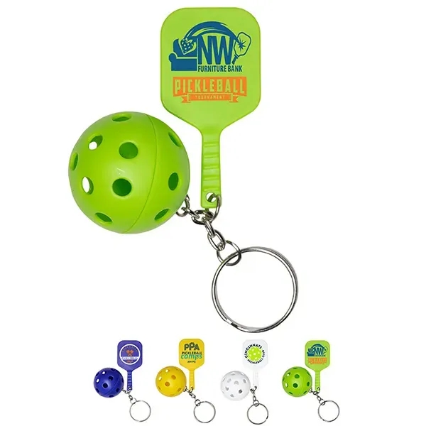 Pickle Ball Keychain