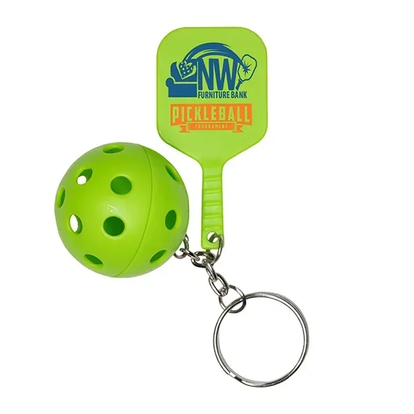 Pickle Ball Keychain