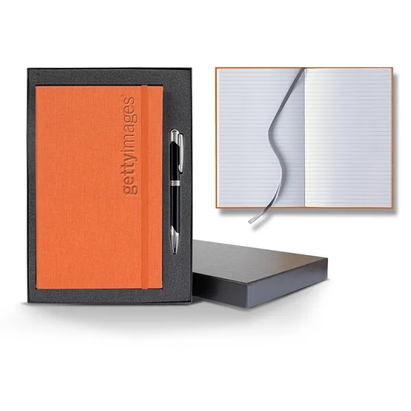 Linen Banded Medio Lined White Page Journal Gift Set - Linen Banded Medio Lined White Page Journal Gift Set - Image 10 of 26