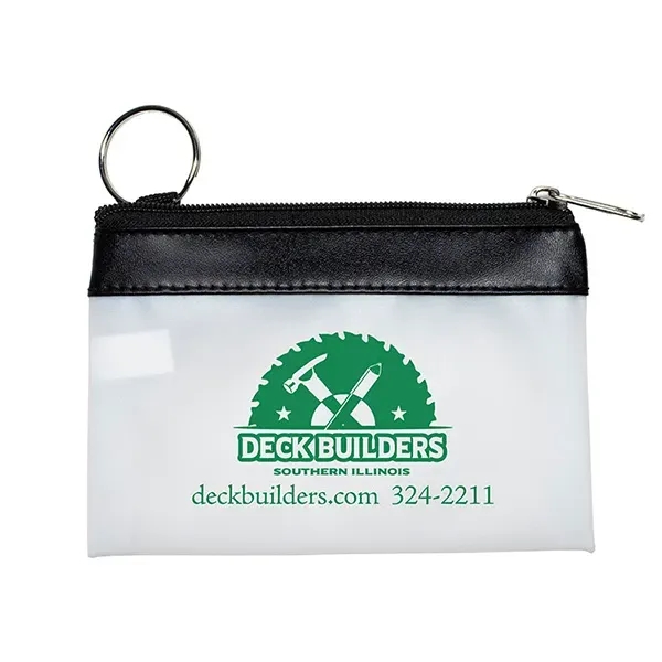 4-1/2" W x 3" H  VINYL TRAVEL POUCH