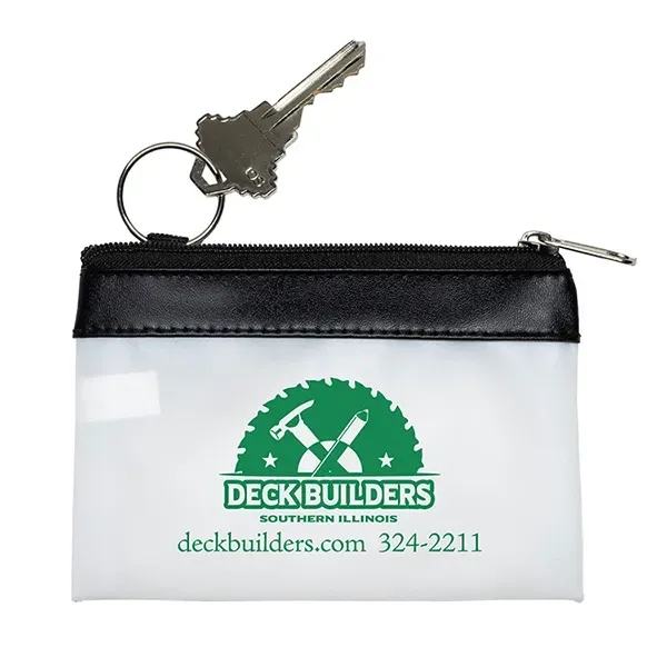 4-1/2" W x 3" H  VINYL TRAVEL POUCH