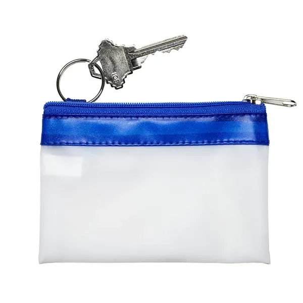 4-1/2" W x 3" H  VINYL TRAVEL POUCH