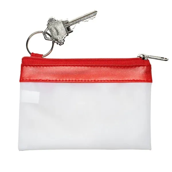 4-1/2" W x 3" H  VINYL TRAVEL POUCH