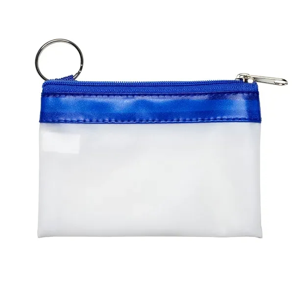 4-1/2" W x 3" H  VINYL TRAVEL POUCH
