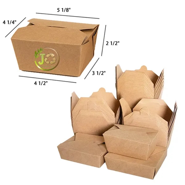 760ml Greaseproof and Waterproof Kraft Paper Takeaway Box - 760ml Greaseproof and Waterproof Kraft Paper Takeaway Box - Image 0 of 1