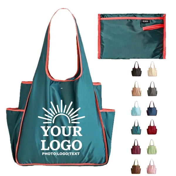 Foldable Tote Shopping Bag Large Capacity - Foldable Tote Shopping Bag Large Capacity - Image 0 of 4