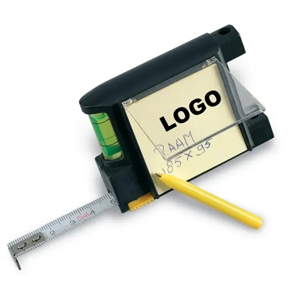 Precision 4-in1 Tape Measure with Level, Paper & Pen - Precision 4-in1 Tape Measure with Level, Paper & Pen - Image 0 of 4