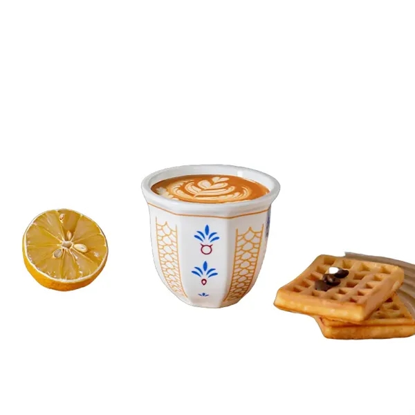 6/8.5 oz Middle Eastern Arabic Ceramic Espresso Cup - 6/8.5 oz Middle Eastern Arabic Ceramic Espresso Cup - Image 9 of 13