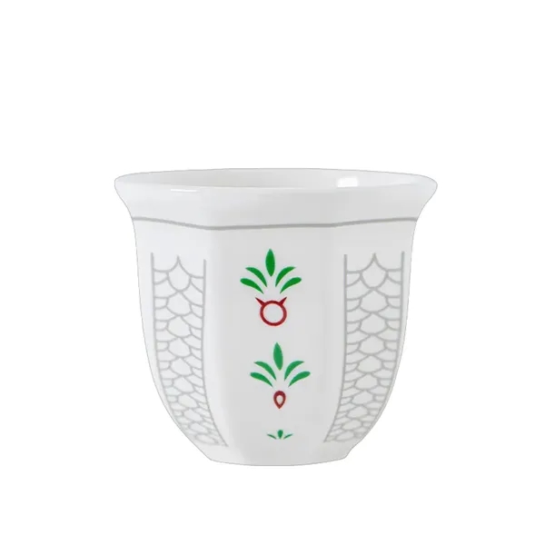 6/8.5 oz Middle Eastern Arabic Ceramic Espresso Cup - 6/8.5 oz Middle Eastern Arabic Ceramic Espresso Cup - Image 3 of 13