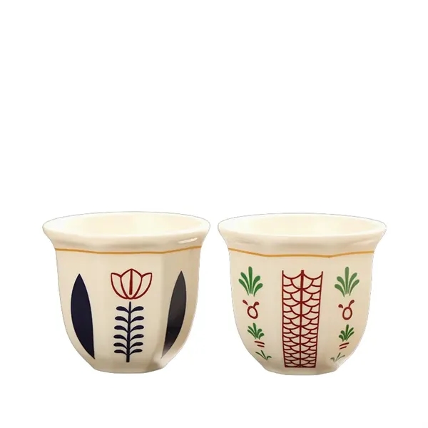 6/8.5 oz Middle Eastern Arabic Ceramic Espresso Cup - 6/8.5 oz Middle Eastern Arabic Ceramic Espresso Cup - Image 11 of 13