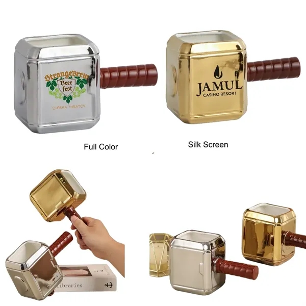 18.5 oz Thor Hammer Shaped Ceramic Mug Coffee Cup - 18.5 oz Thor Hammer Shaped Ceramic Mug Coffee Cup - Image 0 of 7