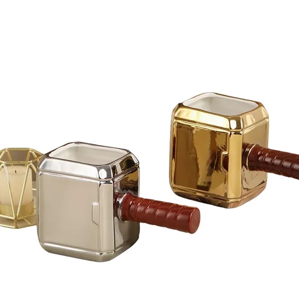 18.5 oz Thor Hammer Shaped Ceramic Mug Coffee Cup - 18.5 oz Thor Hammer Shaped Ceramic Mug Coffee Cup - Image 3 of 7