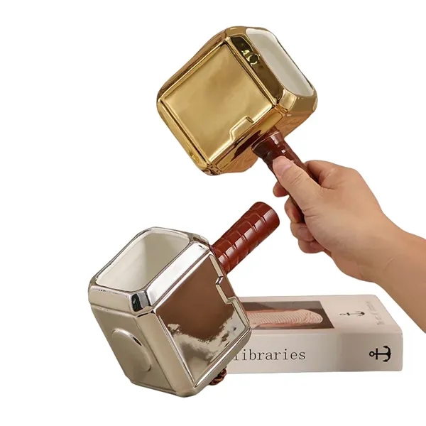 18.5 oz Thor Hammer Shaped Ceramic Mug Coffee Cup - 18.5 oz Thor Hammer Shaped Ceramic Mug Coffee Cup - Image 7 of 7