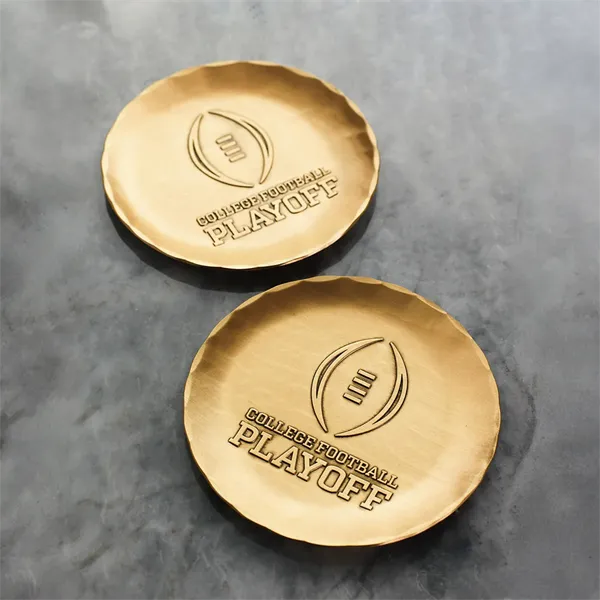 York 2-Piece Round Metal Coaster Set - York 2-Piece Round Metal Coaster Set - Image 0 of 6