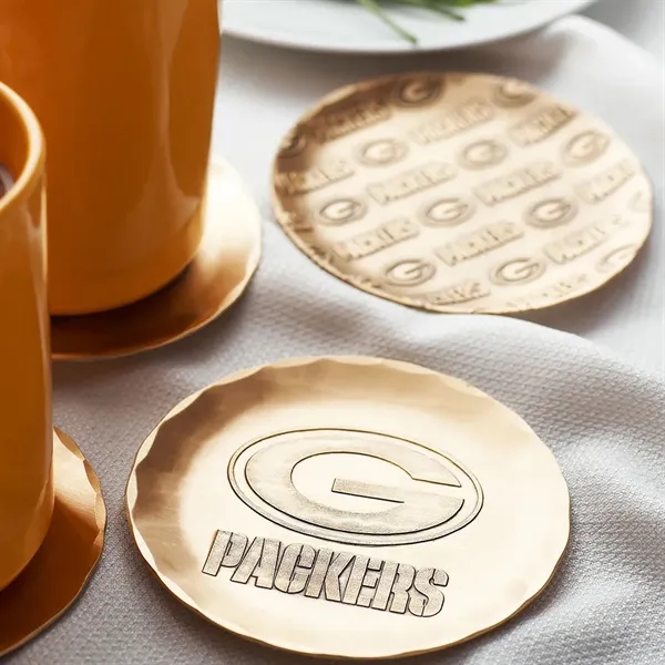 York 2-Piece Round Metal Coaster Set - York 2-Piece Round Metal Coaster Set - Image 5 of 6