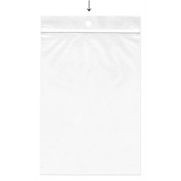 2 Mill - Clear With Hang Hole Unprinted - 2 Mill - Clear With Hang Hole Unprinted - Image 0 of 3