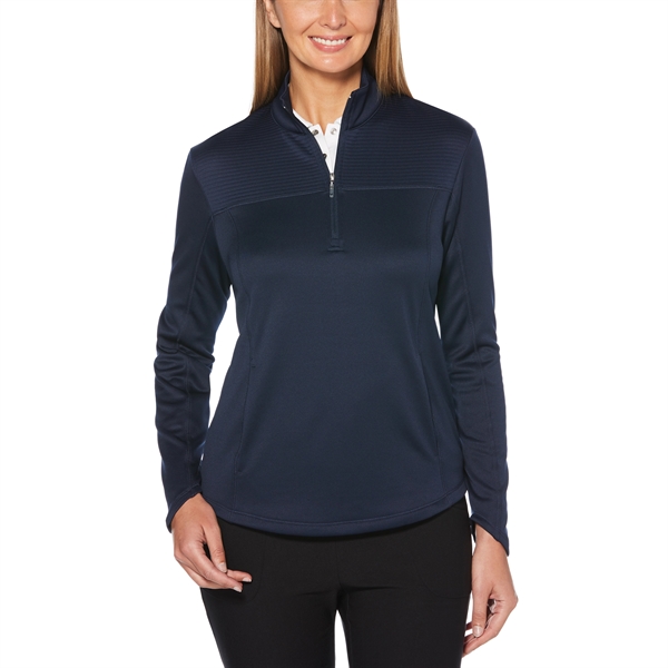 Ladies Ottoman 1/4 Zip Pullover - Ladies Ottoman 1/4 Zip Pullover - Image 2 of 3