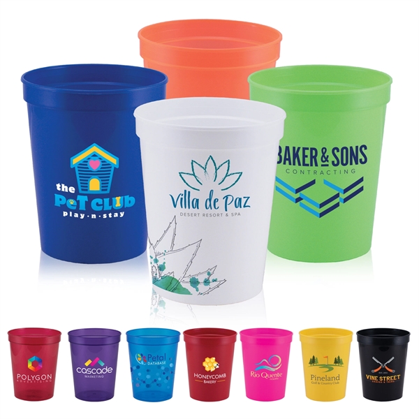 Touchdown - ColorJet - Full Color 16 Oz. Stadium Cup - Touchdown - ColorJet - Full Color 16 Oz. Stadium Cup - Image 0 of 11