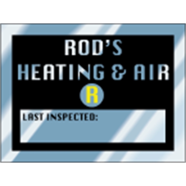 2" x 1.5" Sq. Corner Rect.-Embossable Aluminum Decal - 2" x 1.5" Sq. Corner Rect.-Embossable Aluminum Decal - Image 3 of 3