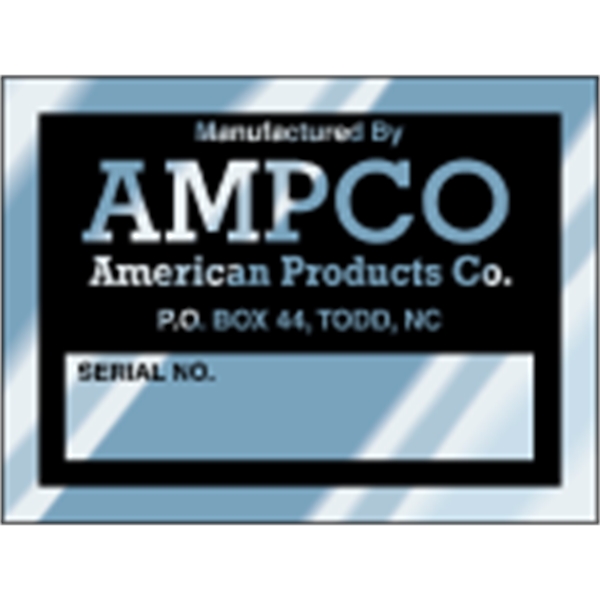 2" x 1.5" Sq. Corner Rectangle - Write-On Aluminum Decal - 2" x 1.5" Sq. Corner Rectangle - Write-On Aluminum Decal - Image 0 of 3