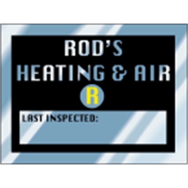 2" x 1.5" Sq. Corner Rectangle - Write-On Aluminum Decal - 2" x 1.5" Sq. Corner Rectangle - Write-On Aluminum Decal - Image 3 of 3