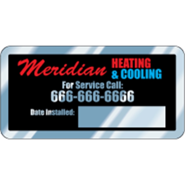 2.75" x 1.375" Rectangle - Write-On Aluminum Decal - 2.75" x 1.375" Rectangle - Write-On Aluminum Decal - Image 3 of 3
