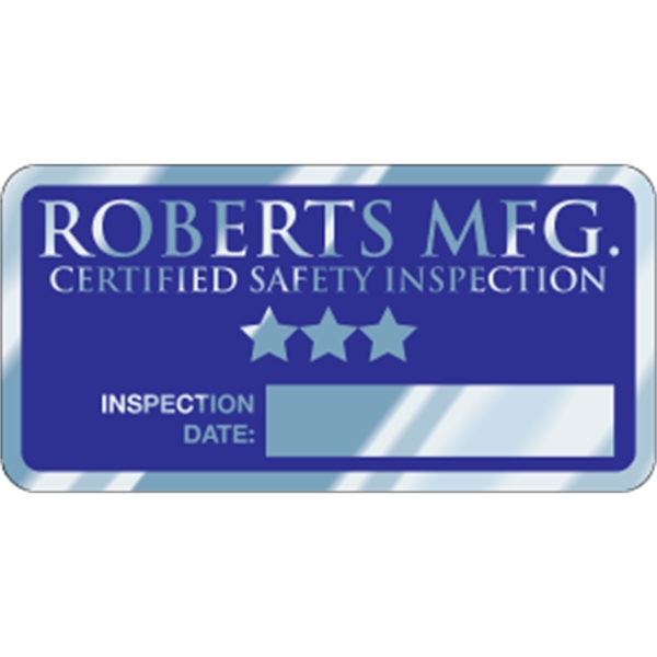 4" x 2" Rectangle - Write-On Aluminum Decal - 4" x 2" Rectangle - Write-On Aluminum Decal - Image 2 of 3