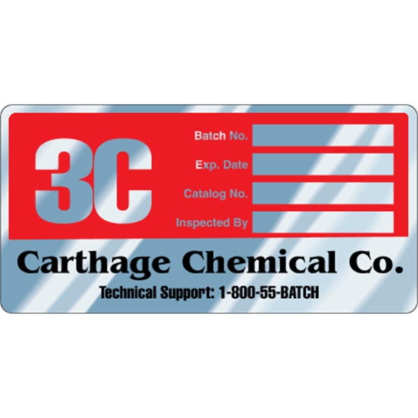 6" x 3" Rectangle - Write-On Aluminum Decal