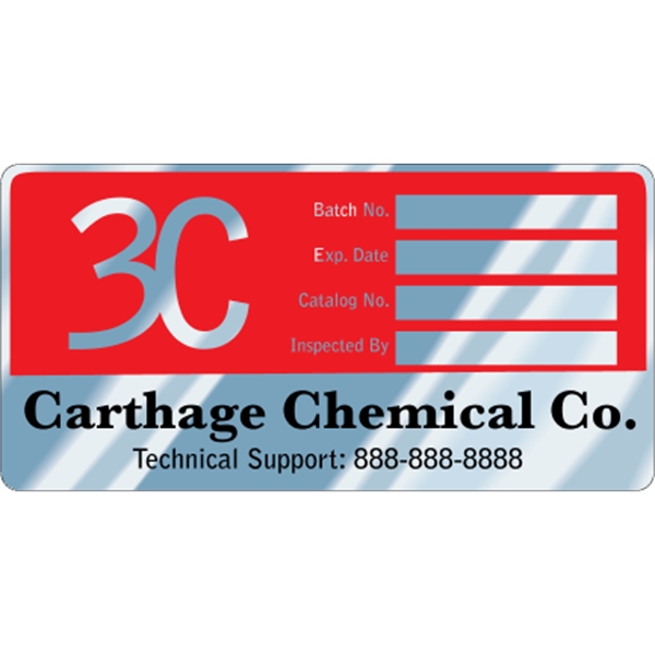 6" x 3" Rectangle - Write-On Aluminum Decal