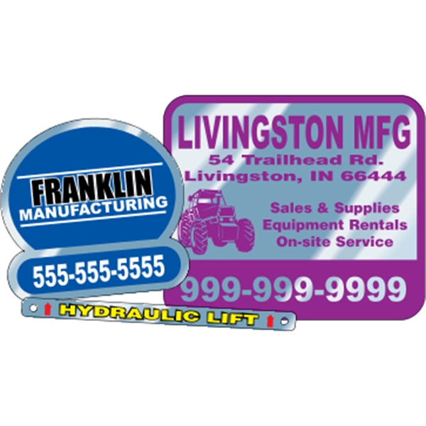 Overlaminated Chrome Polyester Decals