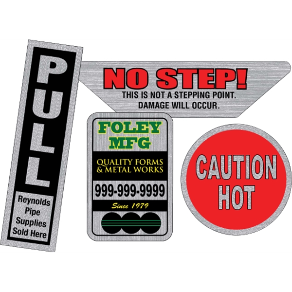 Overlaminated Brushed Chrome Decals