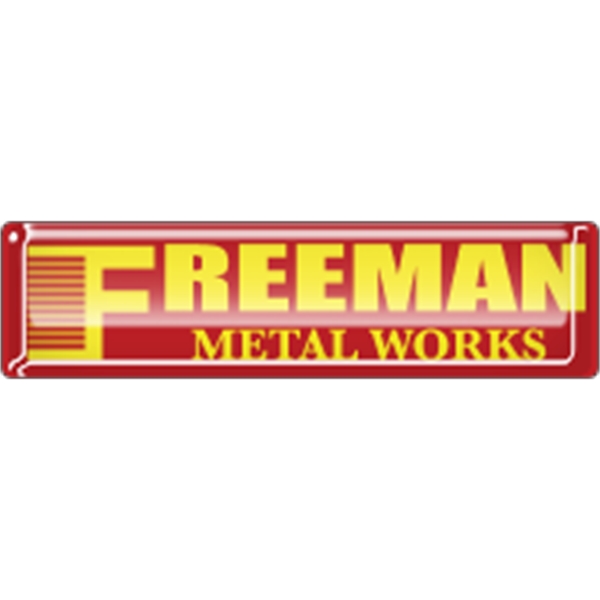 2.875" x .75" Rectangle - Domed Decal